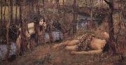 John William Waterhouse A Naiad France oil painting artist